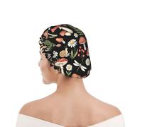 Bonnet de Douche Femme Mystère et sorcière champignons magiques vintage
