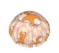 Bonnet de douche grand mignon Corgi torsion cul bonnets de bain bonnet de cheveux portable Grace bonnet de douche étanche réglable pour salle de bain baignoire bain Spa