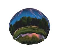 Bonnet de douche Grand Teton National Park avec une double couche de, maintient bien vos cheveux, que ce soit pendant la douche ou le bain.