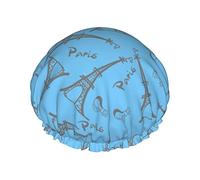 Bonnet de douche grande tour Eiffel amour bonnets de bain bonnet de cheveux portable Grace bonnet de douche étanche réglable pour salle de bain baignoire bain Spa