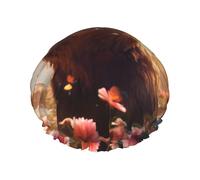 Bonnet de douche Head Up Bear double couche pour femme, réutilisable, grande taille adaptée à toutes les longueurs de cheveux, adapté pour les filles, spa et salon à domicile.