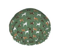Bonnet de douche imperméable à bande élastique, bonnet de douche réutilisable à double couche pour femmes,Boxer Dog Boxer Dogs Boxer Dog Cute Dogs Brindle Boxer Dog