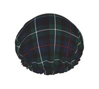 Bonnet de douche imperméable à bande élastique, bonnet de douche réutilisable à double couche pour femmes,Mackenzie Tartan Plaid Outl Et Er