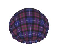 Bonnet de douche imperméable à bande élastique, bonnet de douche réutilisable à double couche pour femmes,Tartan de mode Pride Of Scotland