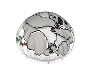 Bonnet de douche imperméable à double couche pour cheveux longs et bouclés Motif koala