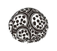 Bonnet de douche imperméable à motifs de tribus africaines, bonnet de bain élastique pour cheveux, protection de l'environnement, bonnet de bain pour cheveux, double couche imperméable.