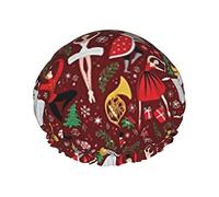 Bonnet de douche imperméable Casse-Noisette Ballet avec ourlet élastiqué Design réversible pour la douche Bonnet de couchage Bonnet pour toutes les longueurs de cheveux