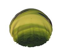 Bonnet de douche imperméable double couche imprimé parcours de golf - Masque de bain réutilisable pour voyage, soins à domicile et routine beauté