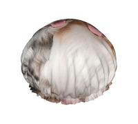 Bonnet de douche imperméable et élastique double couche réutilisable pour deux Bergers Australiens et Border Collies