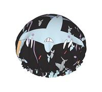 Bonnet de douche imperméable Planes And Bombs, bonnet de bain élastique pour cheveux, protection de l'environnement, bonnet de bain pour cheveux, double couche imperméable