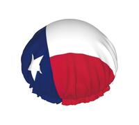 Bonnet de douche imperméable pour homme et femme avec imprimé drapeau de l'État du Texas