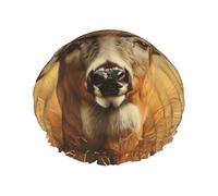 Bonnet de douche imperméable pour homme et femme - Motif cerf sauvage - Réutilisable - Léger