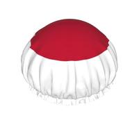 Bonnet de douche imperméable pour homme et femme Motif drapeau japonais