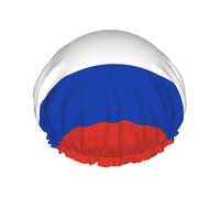 Bonnet de douche imperméable pour homme et femme Motif drapeau russe