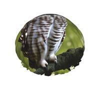 Bonnet de douche imperméable réutilisable et léger pour homme et femme Motif branches d'arbre et hibou