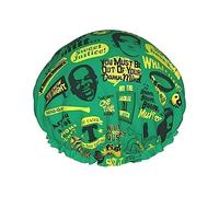 Bonnet de douche imprimé avec citation ananas psychologique pour homme et femme - Réutilisable, double couche, imperméable, durable, respirant