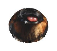 Bonnet de douche imprimé berger allemand - Réutilisable, double couche, respirant, séchage rapide, parfait pour la maison, le spa, l'hôtel et les voyages
