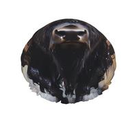 Bonnet de douche imprimé bison d'Amérique du Nord, réutilisable, double couche, respirant, séchage rapide, parfait pour la maison, le spa, l'hôtel et les voyages