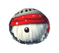 Bonnet de douche imprimé bonhomme de neige de Noël, bonnet de douche pour femme, réutilisable, imperméable, séchage rapide