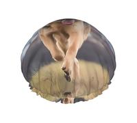 Bonnet de douche imprimé chien berger allemand - Réutilisable, double couche, avec bande élastique - Parfait pour la maison, le spa, l'hôtel et les voyages