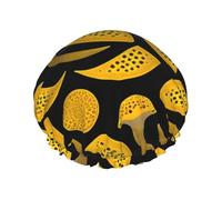 Bonnet de douche imprimé créatures inconnues - Réutilisable, double couche, respirant, séchage rapide, parfait pour la maison, le spa, l'hôtel et les voyages