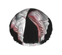 Bonnet de douche imprimé danseuse de ballet, bonnet de douche imperméable pour femme, chapeau de douche réutilisable avec bande élastique