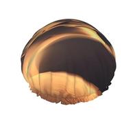 Bonnet de douche imprimé désert du Sahara, réutilisable, spécialement conçu pour les cheveux longs des femmes, structure double couche, adapté pour le bain.