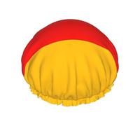 Bonnet de douche imprimé drapeau de l'Allemagne - Bonnet de bain double couche avec doublure élastique, idéal pour la maison, le spa, l'hôtel et les voyages