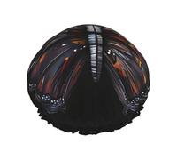 Bonnet de douche imprimé papillon mystérieux - Réutilisable, double couche, respirant, séchage rapide, parfait pour la maison, le spa, l'hôtel et les voyages