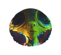 Bonnet de douche imprimé planète extraterrestre, élastique et réutilisable pour cheveux longs, grand bonnet de douche imperméable, pour femmes, hommes, enfants