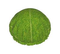 Bonnet de douche imprimé prairie verte - Bonnet de bain double couche avec doublure élastique, idéal pour la maison, le spa, l'hôtel et les voyages