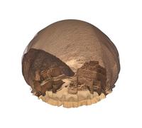 Bonnet de douche imprimé pyramides d'Égypte pour femme, bonnet de bain réutilisable, bonnet de douche respirant, bonnet de douche réglable