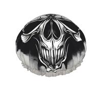 Bonnet de douche imprimé tête de taureau, bonnet de bain pour femmes, cheveux longs, double couche, imperméable