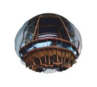 Bonnet de douche imprimé Tour Eiffel Paris - Bonnet de bain réutilisable, double couche, sangle élastique réglable, essentiel de voyage durable