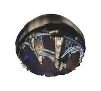 Bonnet de douche imprimé Tower Bridge à Londres pour femme drôle - réutilisable | Bonnet de cheveux fantaisie pour le bain | Chapeau de couche