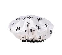 Bonnet De Douche Lot de 10 bonnets de douche double couche imperméables et élastiques for la cuisine, la salle de bain et le bain, confortables for femmes(White)