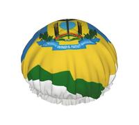 Bonnet de douche Map01 motif drapeau du Rwanda pour femmes, grand bonnet de douche réutilisable, séchage rapide, soins des cheveux, longs et courts pour enfants
