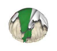 Bonnet de douche Map03 avec drapeau de Rhénanie du Nord-Westphalie pour femmes, grand bonnet de douche réutilisable, séchage rapide, entretien des cheveux, longs et courts pour enfants