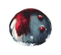 Bonnet de douche mignon bonhomme de neige réutilisable grand bonnet de douche homme séchage rapide soins cheveux longs courts enfants bain
