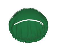 Bonnet de douche motif drapeau de l'Arabie Saoudite pour homme et femme, réutilisable, imperméable, long et épais, soins des cheveux, courts et enfants