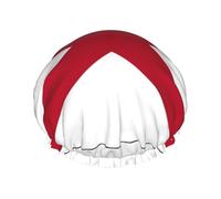 Bonnet de douche motif drapeau de l'État de l'Alabama pour homme et femme, réutilisable, imperméable, long et épais, soins des cheveux, courts et enfants