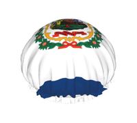 Bonnet de douche motif drapeau de Virginie-Occidentale pour femme, bonnet de douche réutilisable, parfait pour les cheveux longs et une utilisation quotidienne