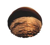 Bonnet de douche motif montagne et eau au coucher du soleil pour femme - Double couche - Bonnet de bain épais réutilisable et imperméable avec bande élastique - Lavable - Pour homme et femme - Spa et