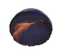 Bonnet de douche Night in the Desert pour femme - Double couche - Épais - Réutilisable - Imperméable - Avec bande élastique - Lavable - Pour homme et femme - Spa et salon