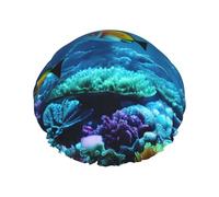 Bonnet de douche paisible avec une double couche, maintient bien vos cheveux, que ce soit pendant la douche ou le bain.
