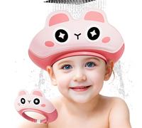 Bonnet De Douche Pour 1-10 Ans Visière De Bain Pour Les Enfants Visière De Lavage De Cheveux Pour Les Tout-petits La Forme D'un Mignon Lapin Rend Le Bain De Bébé Plus Amusant (Sakura rose)