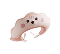 Bonnet de douche pour bébé avec motif dessin animé, chapeau de bain réglable, protège les yeux et les oreilles pour garçons et filles, confortable pour le bain de bébé