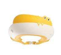 Bonnet de douche pour bébé, bonnet de douche pour enfants, chapeau de protection des yeux et des oreilles pour les enfants de 0 à 9 ans, jolie forme de dinosaure/crocodile/hippopotame qui rend le bain