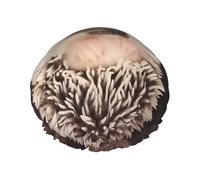 Bonnet de douche pour bébé imprimé hérisson - Double couche respirante, sangle élastique réglable, durable, essentiels de voyage d'hôtel