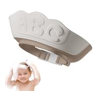 Bonnet de douche pour bébé - Visière double couche | Bonnet imperméable réglable pour shampooing, lavage des cheveux, protection des yeux et des oreilles